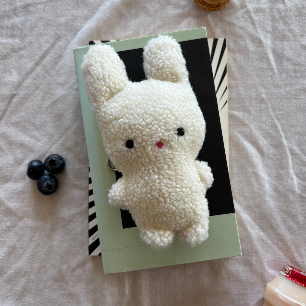 Bunny Bag Charm Sewing Craft Kit for Adults — Beginner Hand Sewing Kit