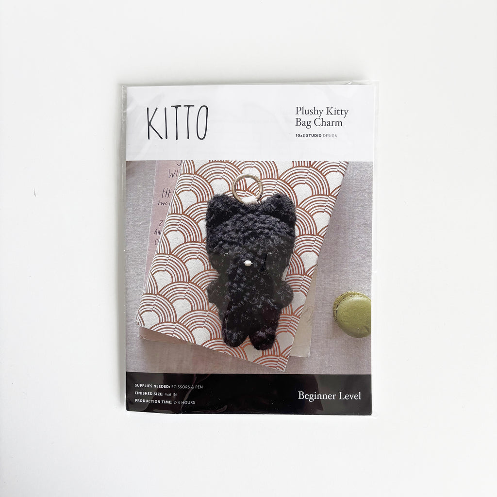 Cat Bag Charm Craft Kit — Beginner Sewing Project