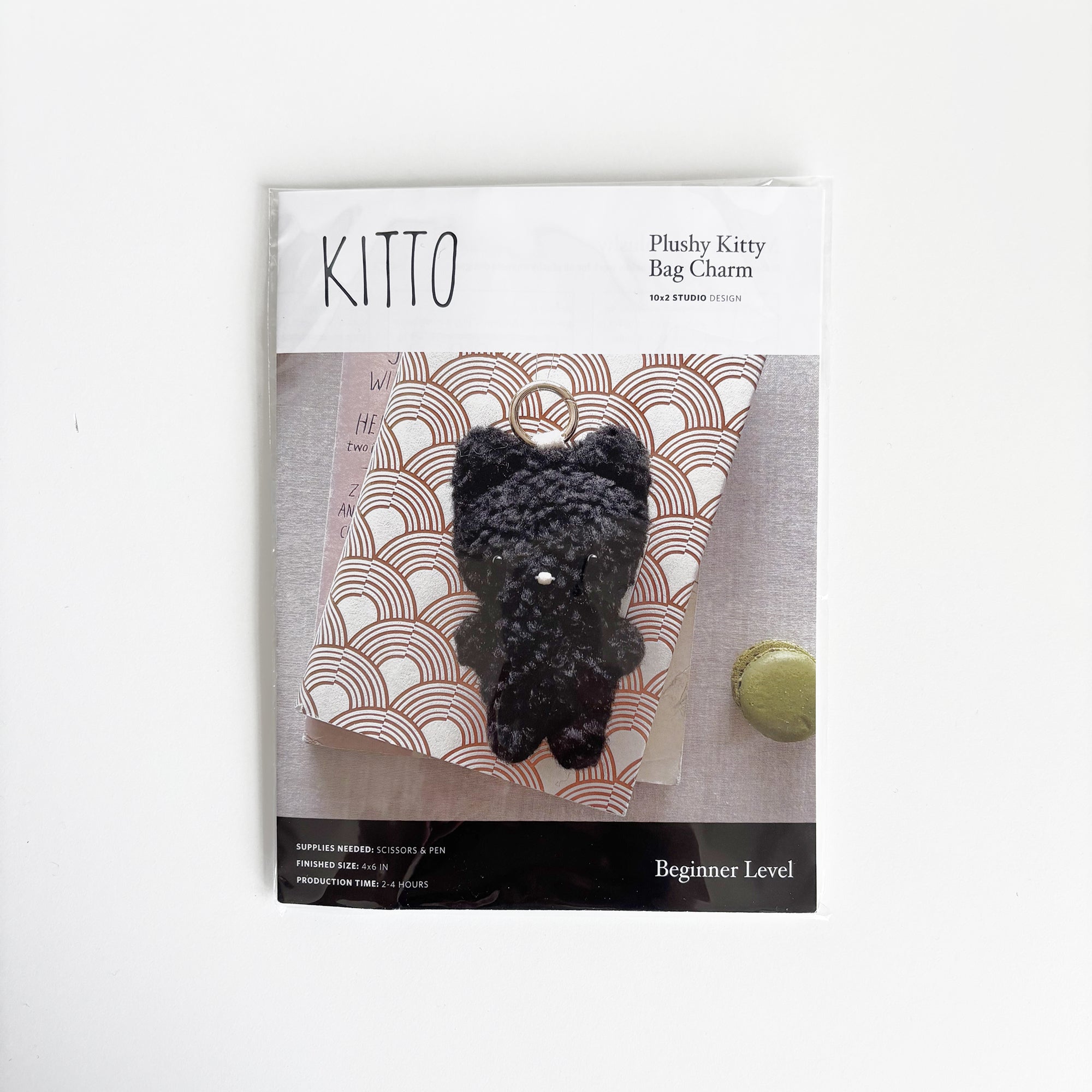 Cat Bag Charm Craft Kit — Beginner Sewing Project